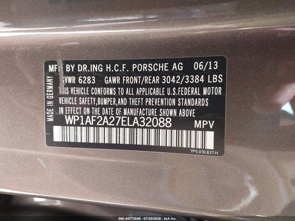 WP1AF2A27ELA32088 2014 PORSCHE CAYENNE photo no. 9
