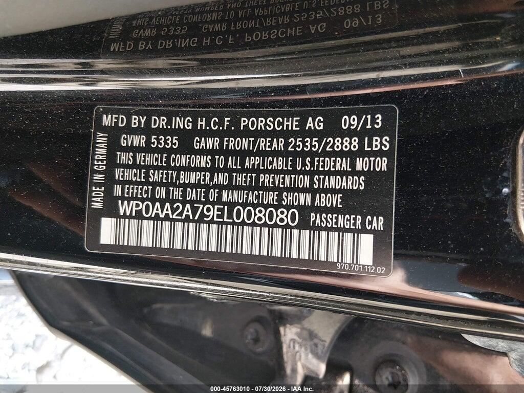 WP0AA2A79EL008080 2014 PORSCHE PANAMERA photo no. 9