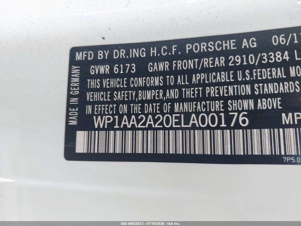 WP1AA2A20ELA00176 2014 PORSCHE CAYENNE photo no. 9