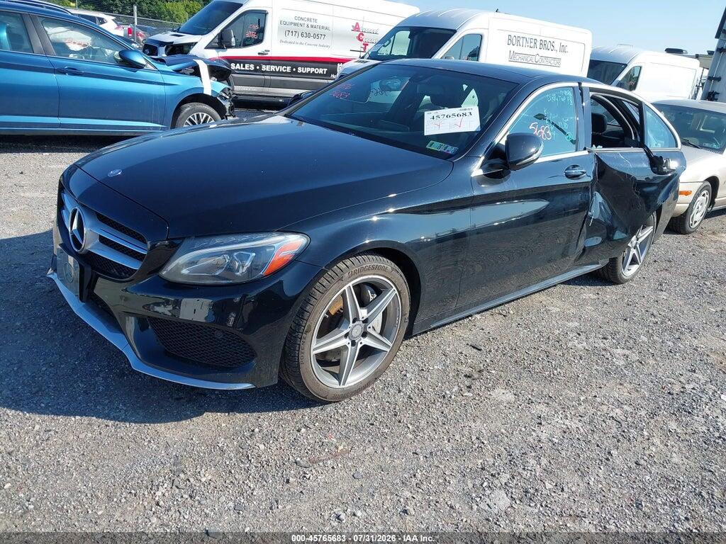 55SWF4KB1GU176855 2016 MERCEDES-BENZ C 300 photo no. 2