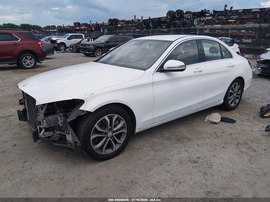 55SWF4JB7GU154893 2016 MERCEDES-BENZ C 300 photo no. 2