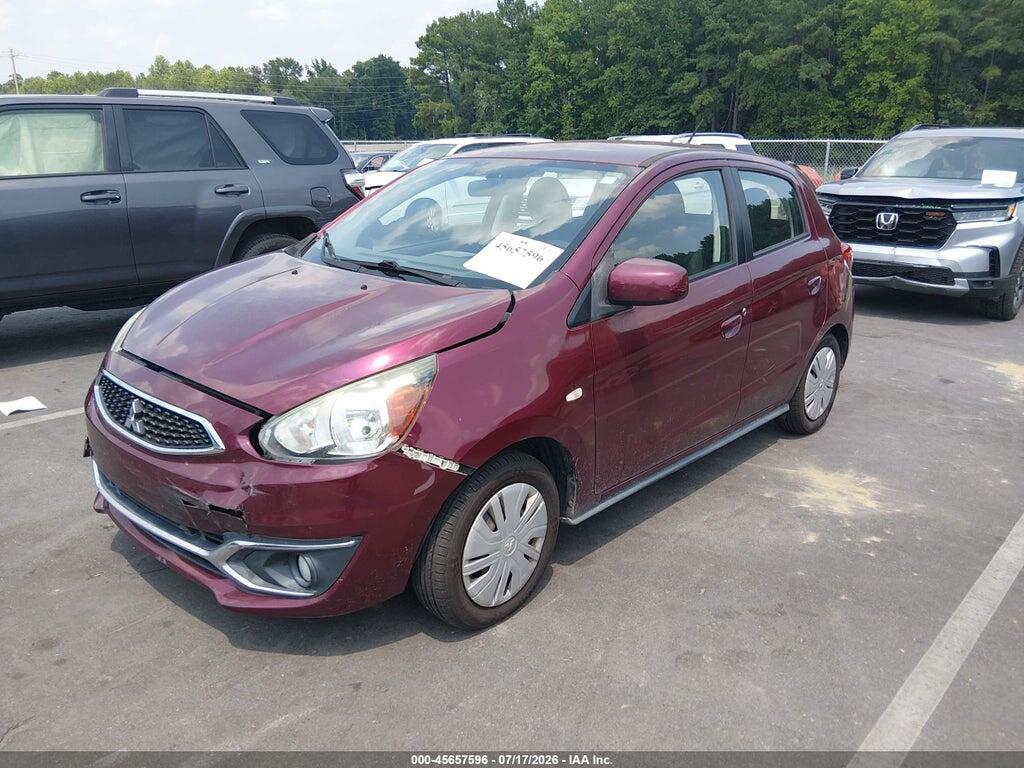 ML32A3HJ6HH013758 2017 MITSUBISHI MIRAGE photo no. 2