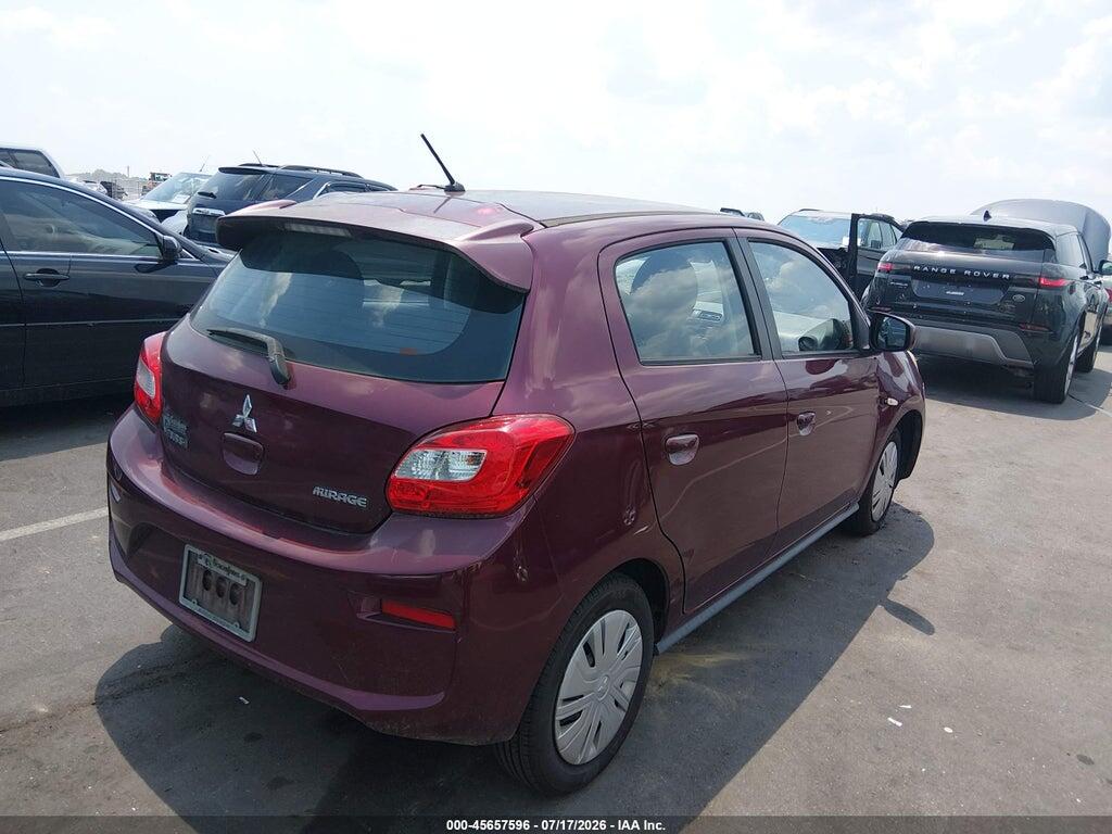 ML32A3HJ6HH013758 2017 MITSUBISHI MIRAGE photo no. 4