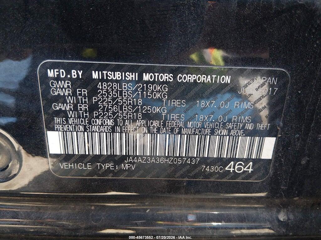 JA4AZ3A36HZ057437 2017 MITSUBISHI OUTLANDER photo no. 9