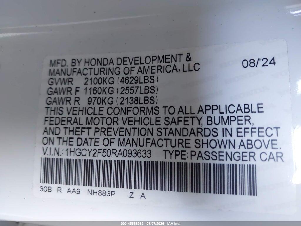 1HGCY2F50RA093633 2024 HONDA ACCORD HYBRID photo no. 9