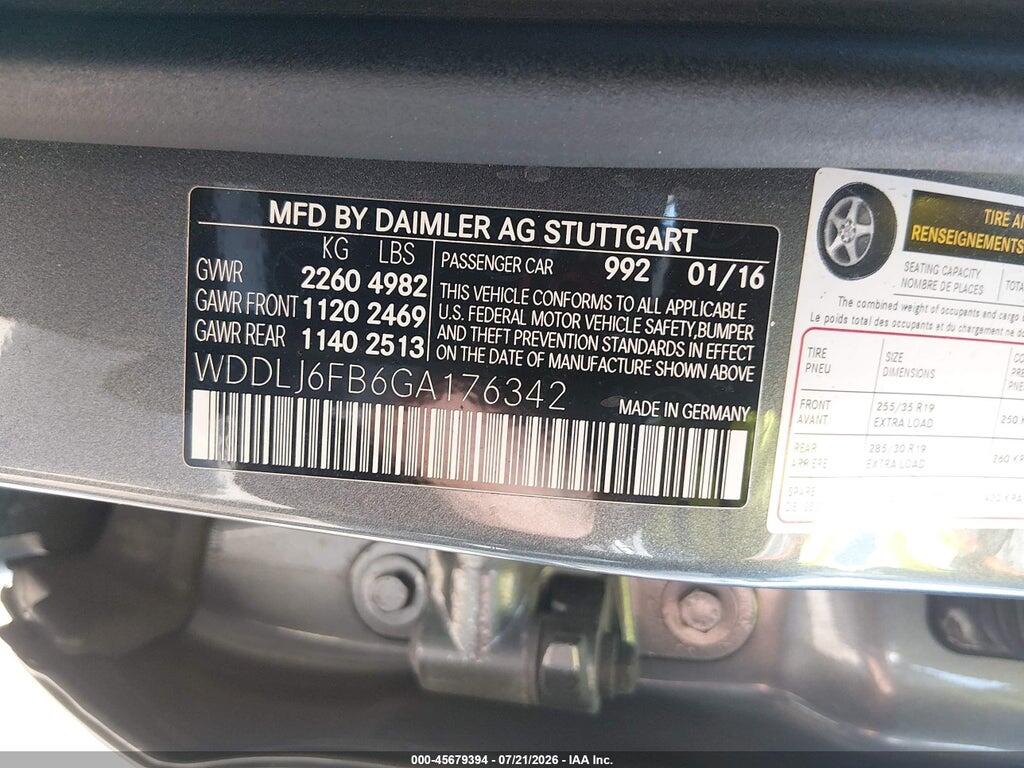 WDDLJ6FB6GA176342 2016 MERCEDES-BENZ CLS 400 photo no. 9
