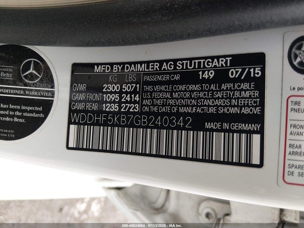 WDDHF5KB7GB240342 2016 MERCEDES-BENZ E 350 photo no. 9