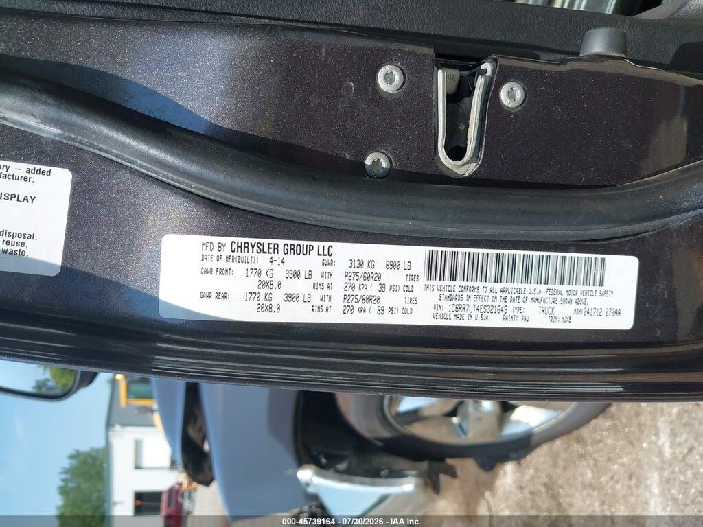 1C6RR7LT4ES321649 2014 RAM 1500 photo no. 9