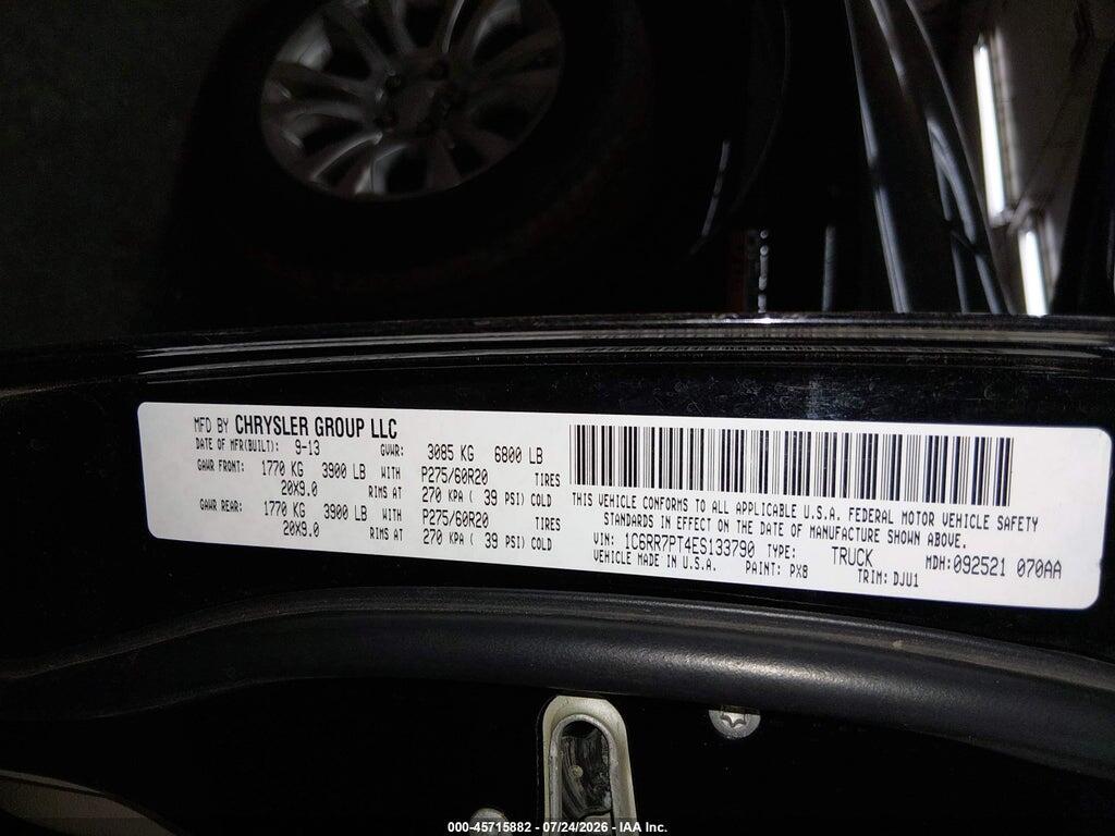 1C6RR7PT4ES133790 2014 RAM 1500 photo no. 9