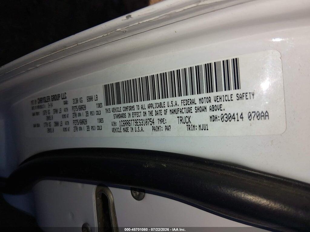 1C6RR6TT9ES310754 2014 RAM 1500 photo no. 9