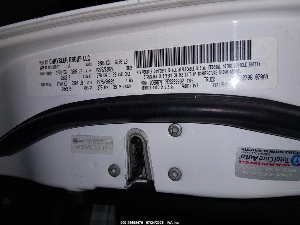 1C6RR7FT7ES239992 2014 RAM 1500 photo no. 9