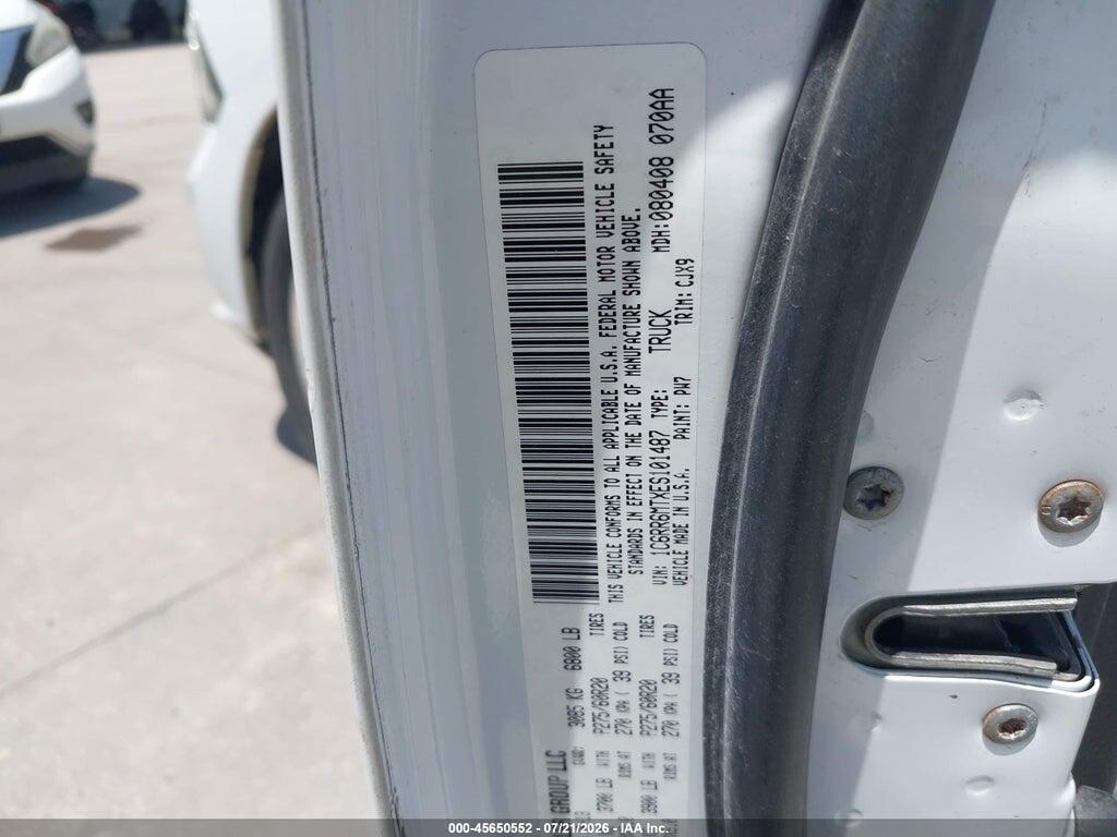 1C6RR6MTXES101487 2014 RAM 1500 photo no. 9