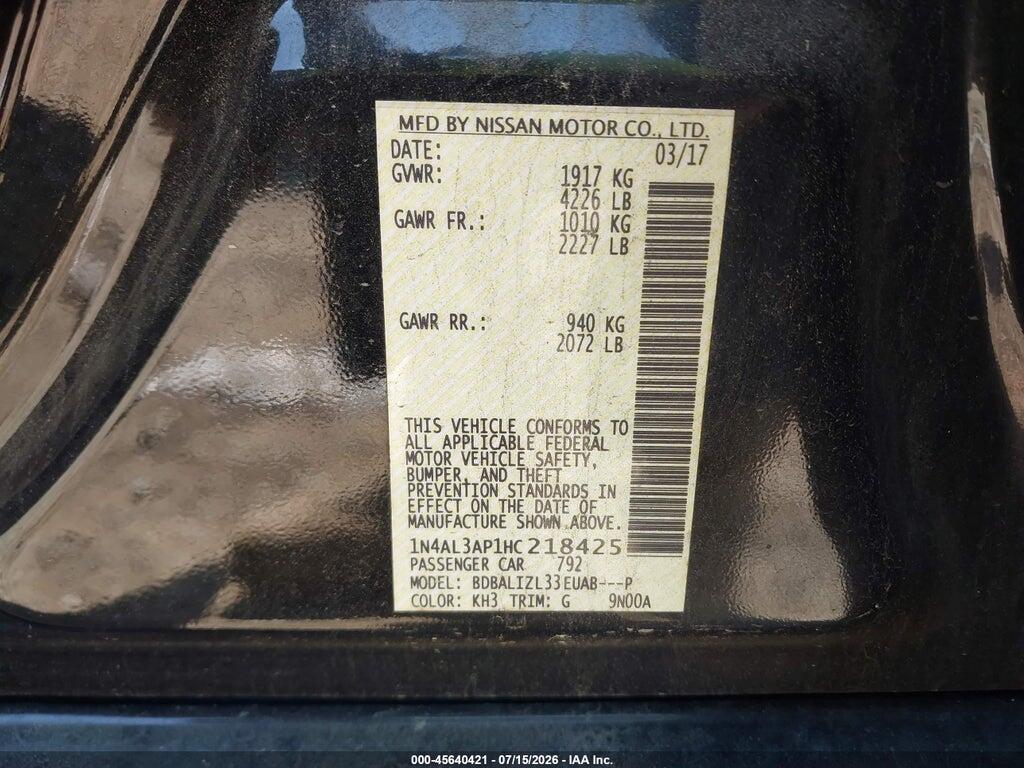 1N4AL3AP1HC218425 2017 NISSAN ALTIMA photo no. 9