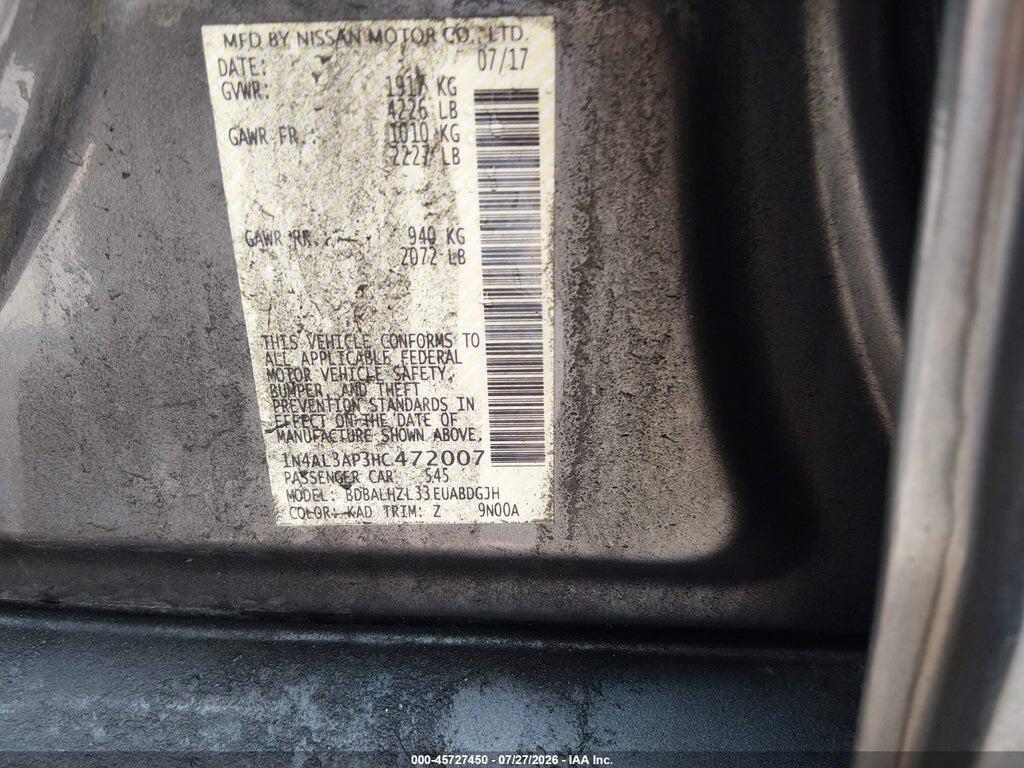 1N4AL3AP3HC472007 2017 NISSAN ALTIMA photo no. 9