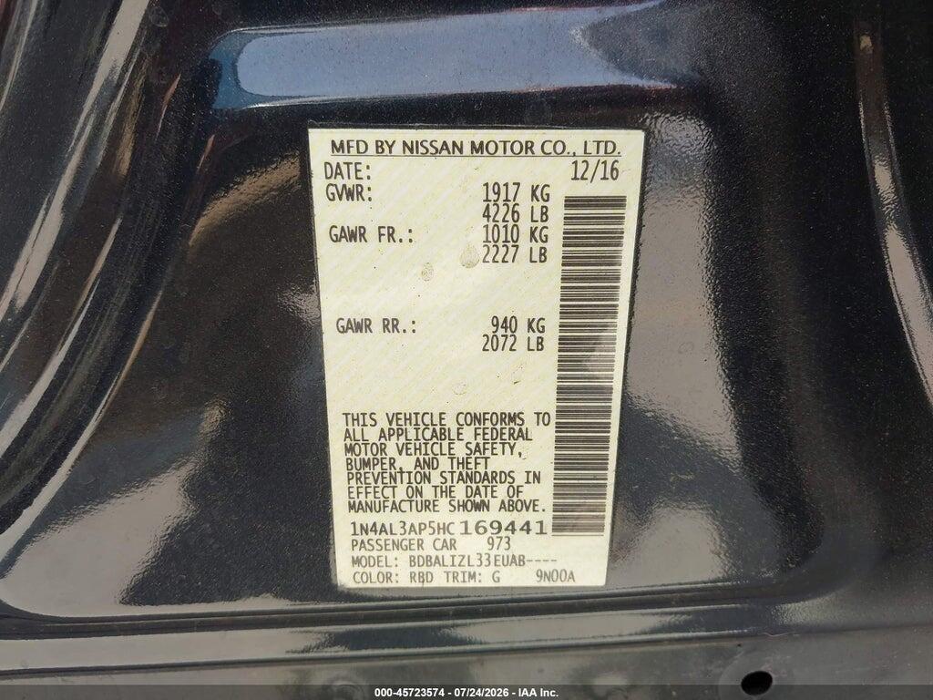 1N4AL3AP5HC169441 2017 NISSAN ALTIMA photo no. 9
