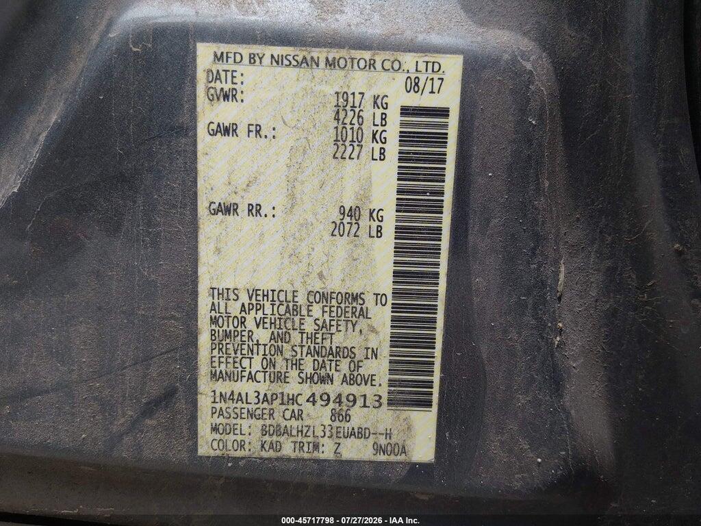 1N4AL3AP1HC494913 2017 NISSAN ALTIMA photo no. 9