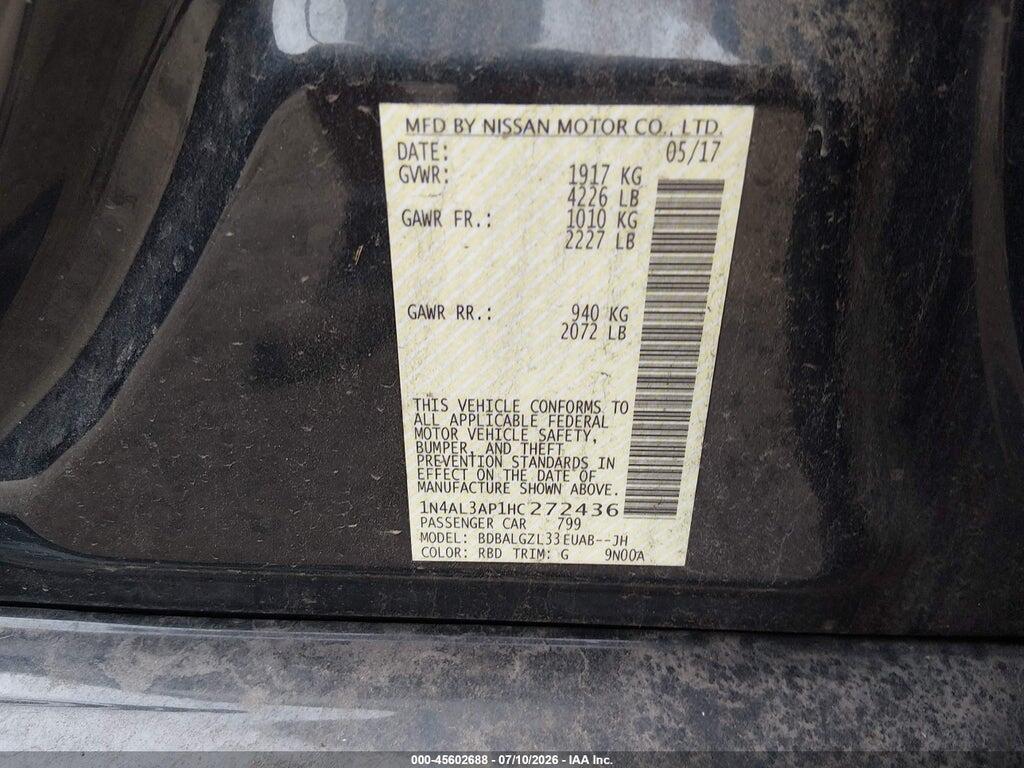 1N4AL3AP1HC272436 2017 NISSAN ALTIMA photo no. 9