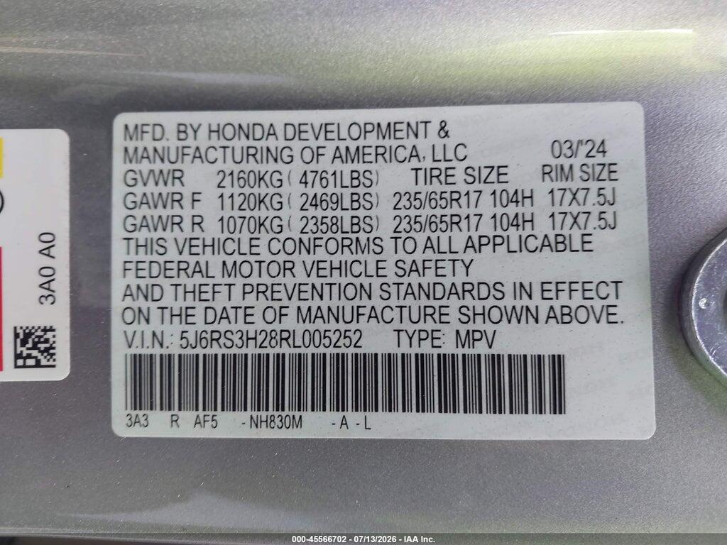 5J6RS3H28RL005252 2024 HONDA CR-V photo no. 9