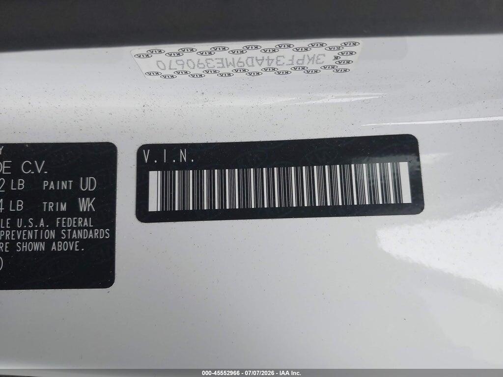 3KPF34AD9ME390670 2021 KIA FORTE photo no. 9
