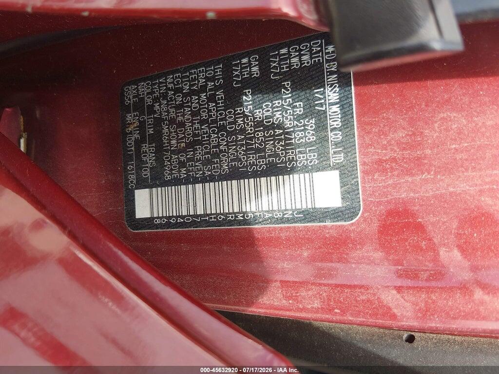 JN8AF5MR6HT704968 2017 NISSAN JUKE photo no. 9