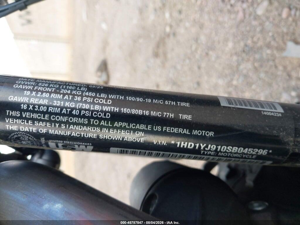 1HD1YJ910SB045296 2025 HARLEY-DAVIDSON FXBB photo no. 10