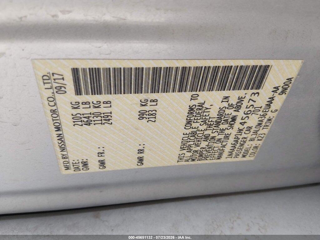 1N4AA6AP1HC456573 2017 NISSAN MAXIMA photo no. 9