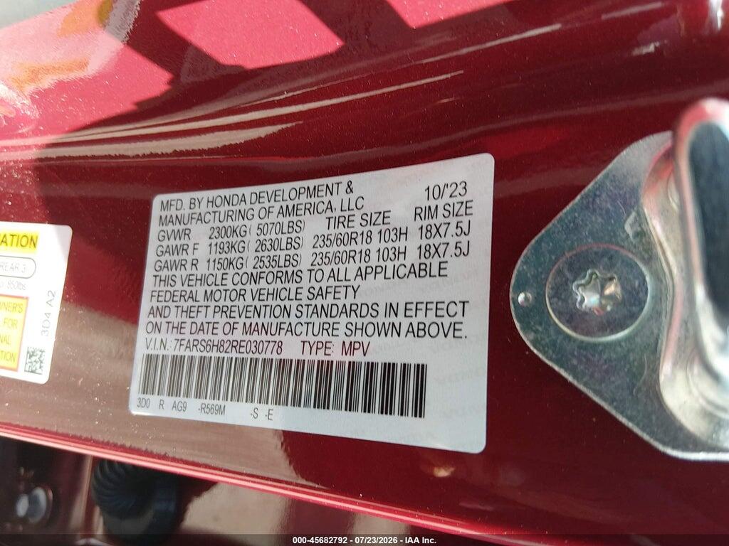 7FARS6H82RE030778 2024 HONDA CR-V HYBRID photo no. 9