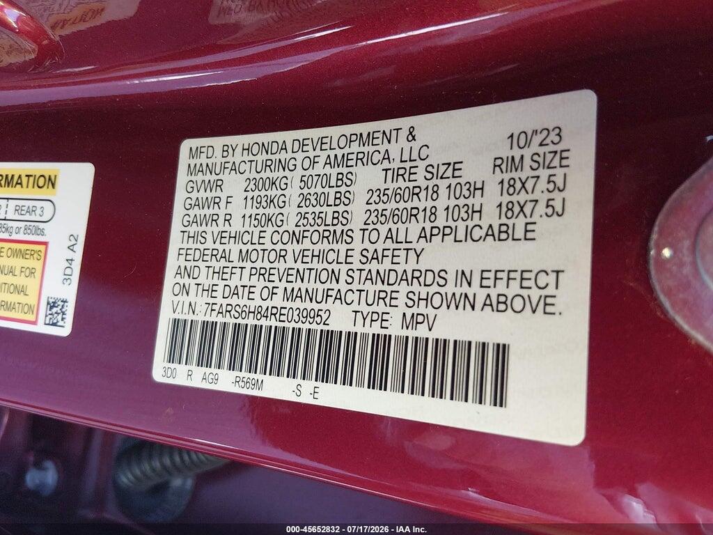 7FARS6H84RE039952 2024 HONDA CR-V HYBRID photo no. 9
