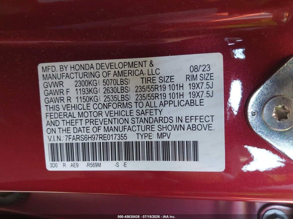 7FARS6H97RE017355 2024 HONDA CR-V HYBRID photo no. 9