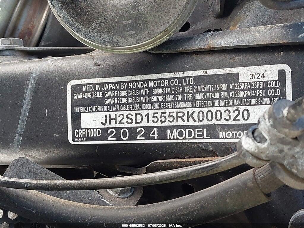 JH2SD1555RK000320 2024 HONDA CRF1000 photo no. 9