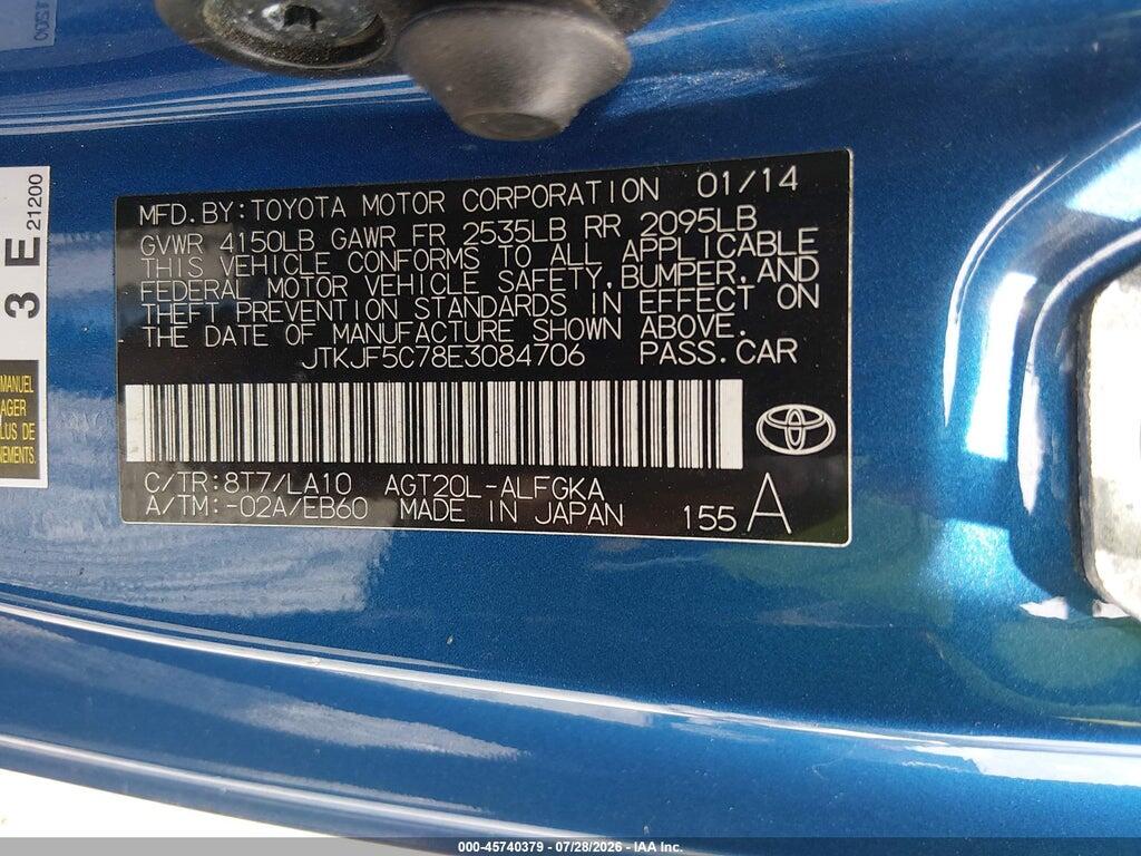 JTKJF5C78E3084706 2014 SCION TC photo no. 9