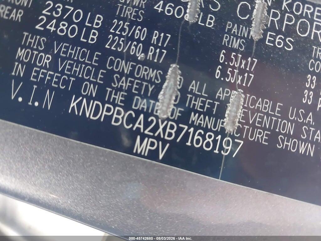 KNDPBCA2XB7168197 2011 KIA SPORTAGE photo no. 9