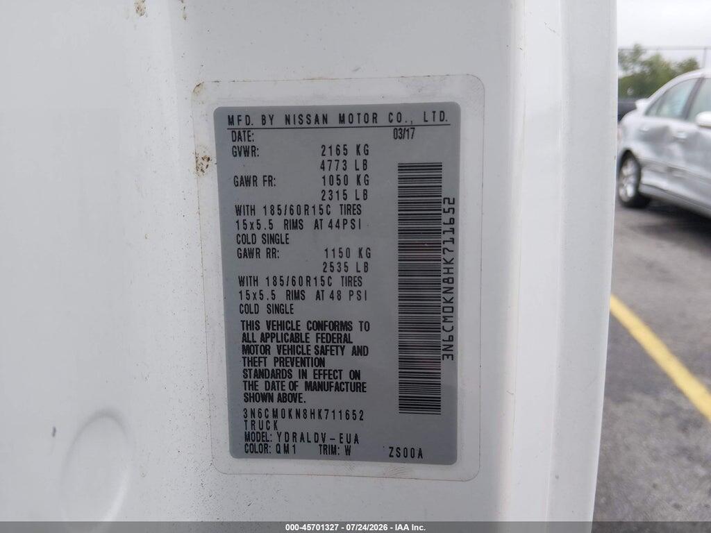 3N6CM0KN8HK711652 2017 NISSAN NV200 photo no. 9