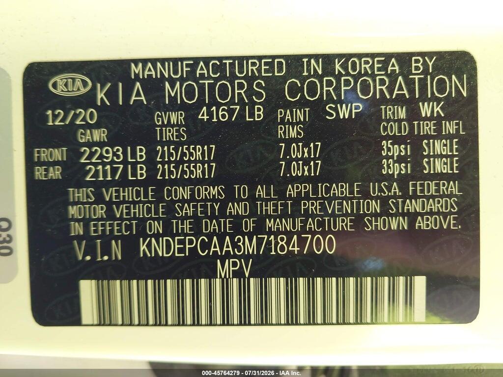 KNDEPCAA3M7184700 2021 KIA SELTOS photo no. 9