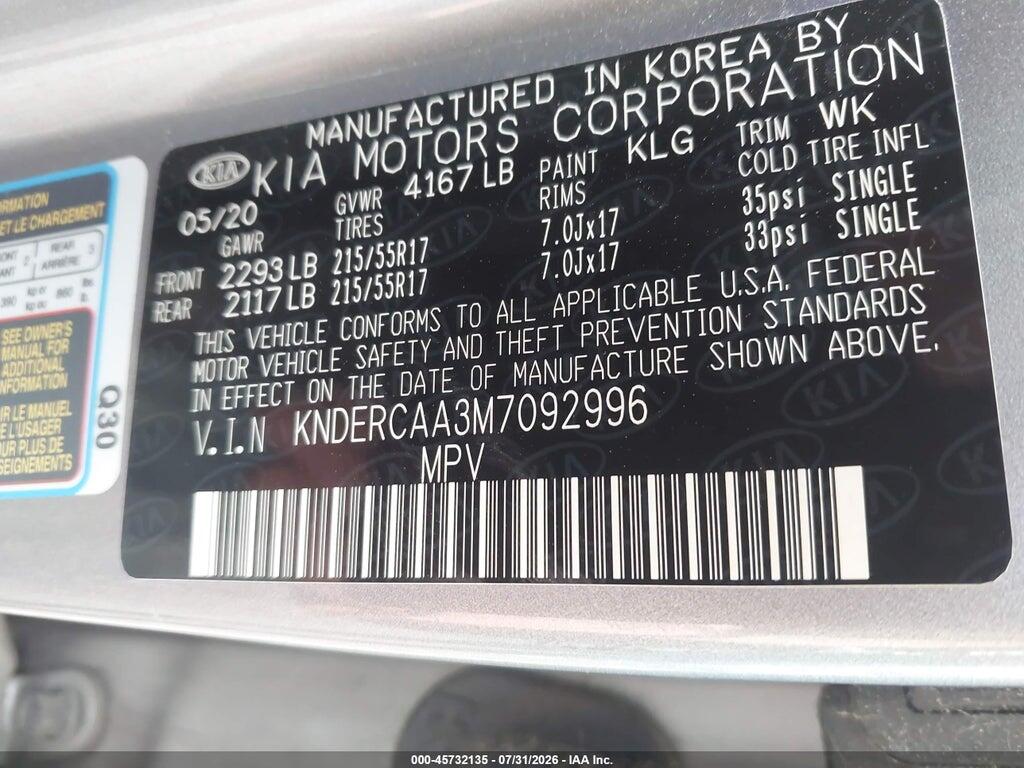 KNDERCAA3M7092996 2021 KIA SELTOS photo no. 9