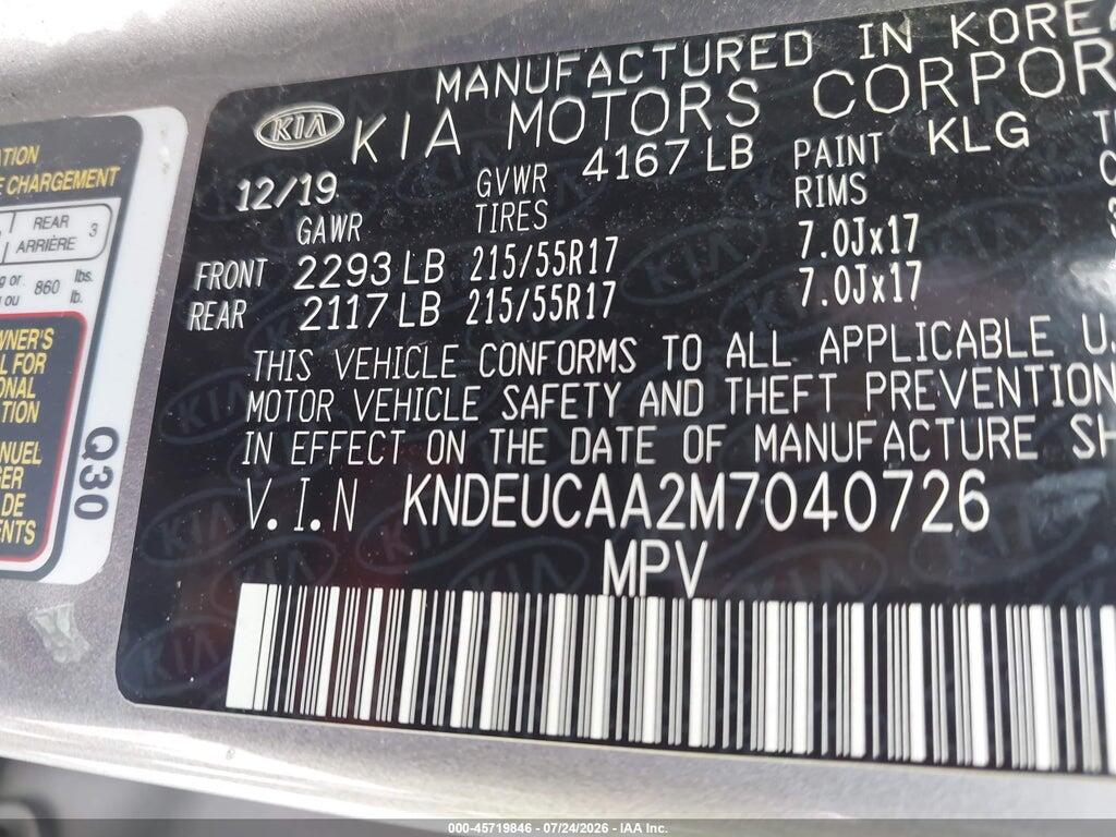 KNDEUCAA2M7040726 2021 KIA SELTOS photo no. 9