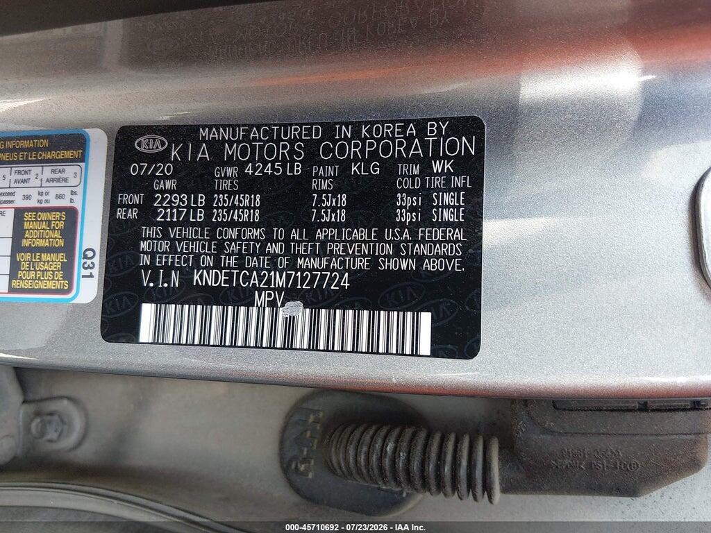 KNDETCA21M7127724 2021 KIA SELTOS photo no. 9