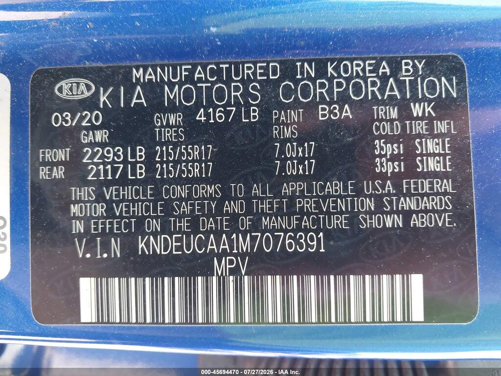 KNDEUCAA1M7076391 2021 KIA SELTOS photo no. 9