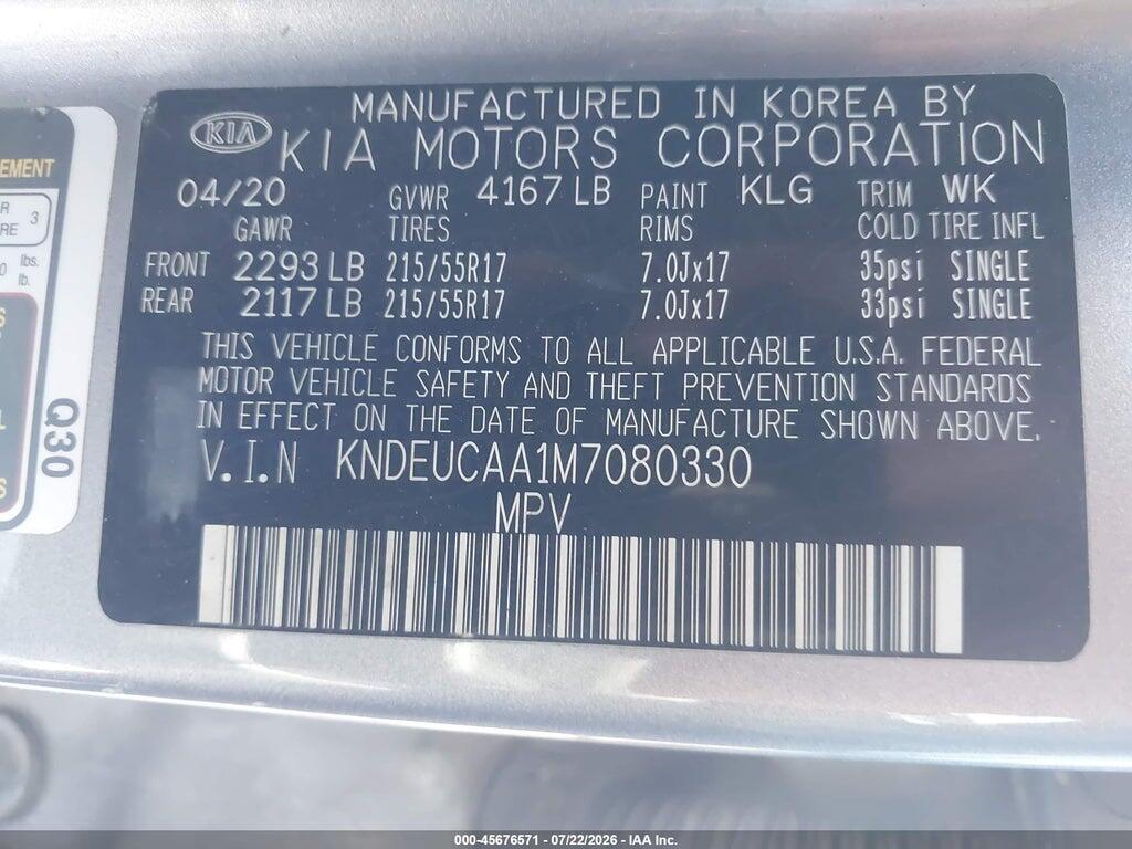 KNDEUCAA1M7080330 2021 KIA SELTOS photo no. 9