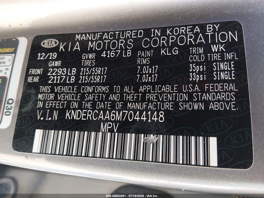 KNDERCAA6M7044148 2021 KIA SELTOS photo no. 9