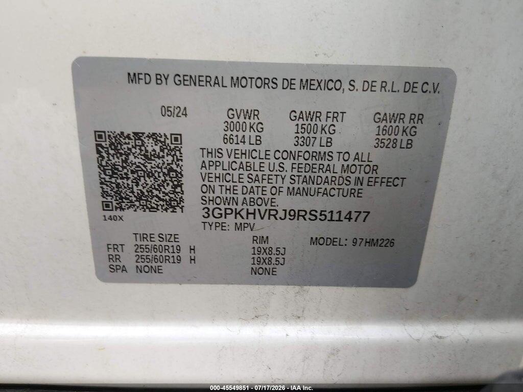 3GPKHVRJ9RS511477 2024 HONDA PROLOGUE photo no. 9