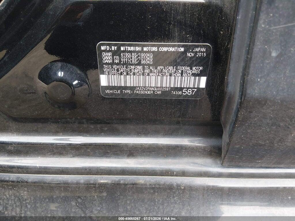 JA32V2FWXGU002597 2016 MITSUBISHI LANCER photo no. 9
