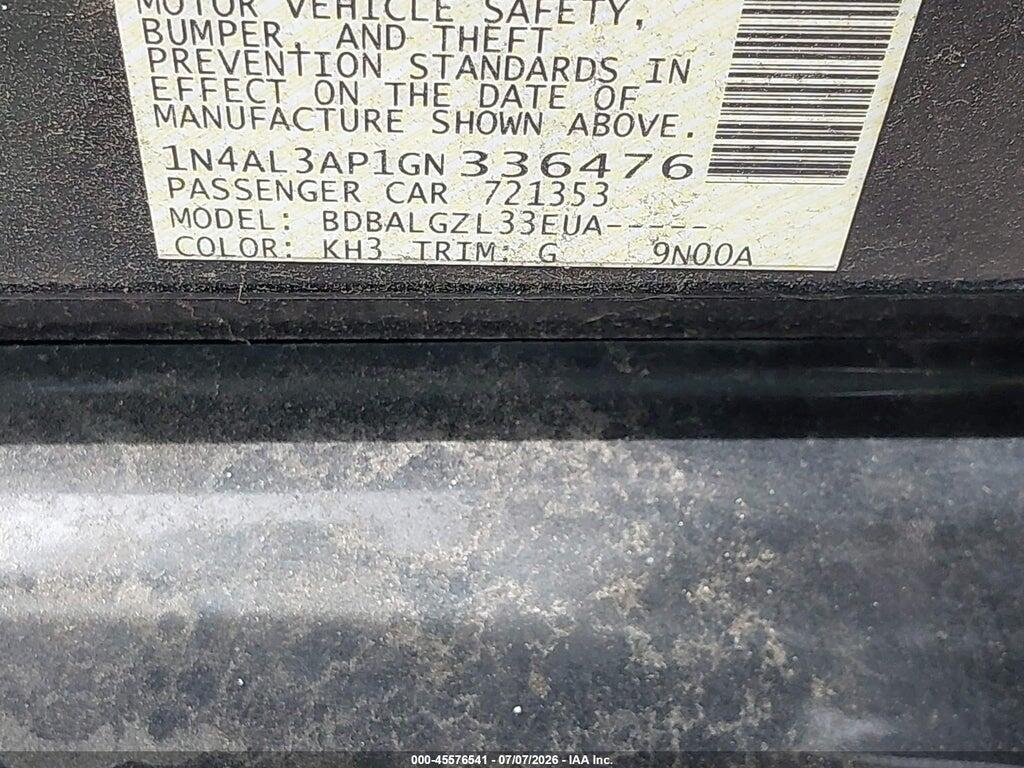 1N4AL3AP1GN336476 2016 NISSAN ALTIMA photo no. 9