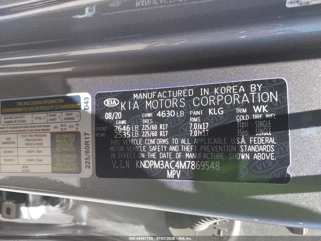 KNDPM3AC4M7869548 2021 KIA SPORTAGE photo no. 9