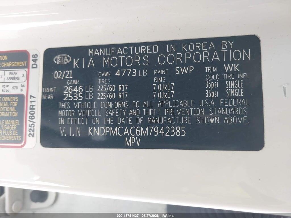 KNDPMCAC6M7942385 2021 KIA SPORTAGE photo no. 9