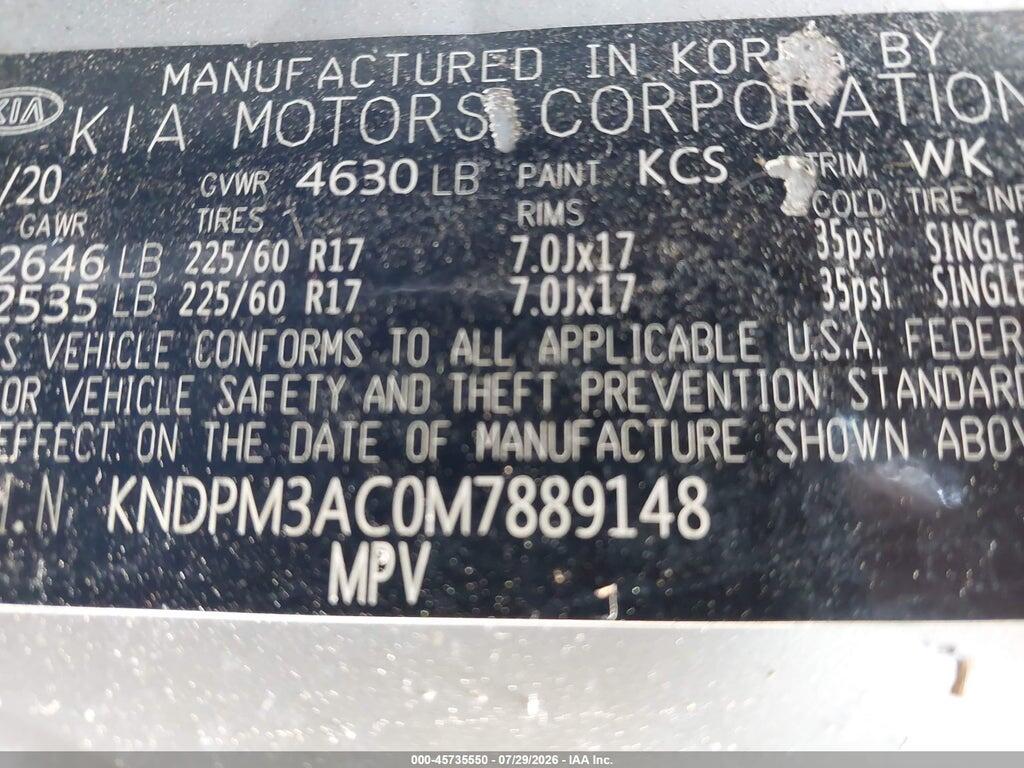 KNDPM3AC0M7889148 2021 KIA SPORTAGE photo no. 9