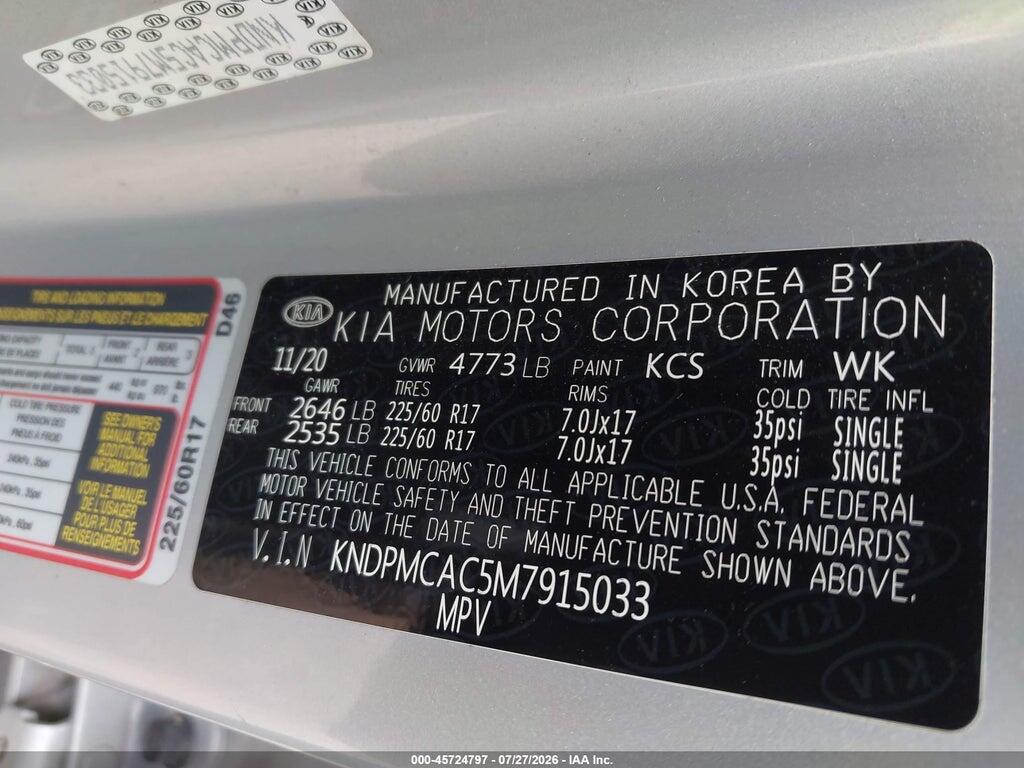 KNDPMCAC5M7915033 2021 KIA SPORTAGE photo no. 9