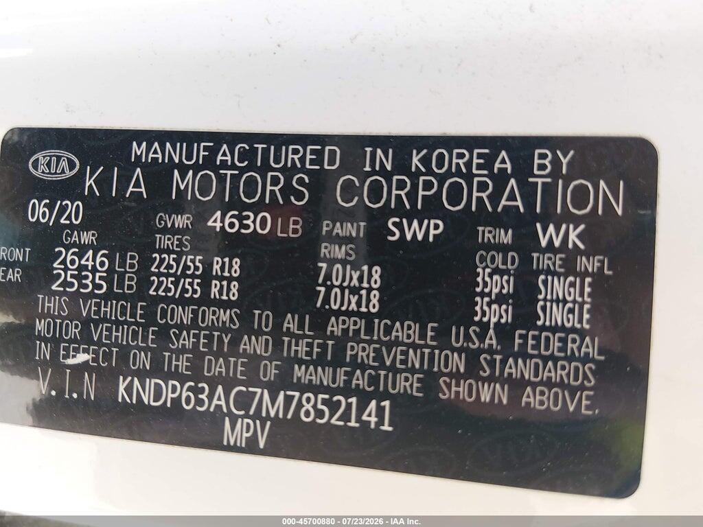KNDP63AC7M7852141 2021 KIA SPORTAGE photo no. 9