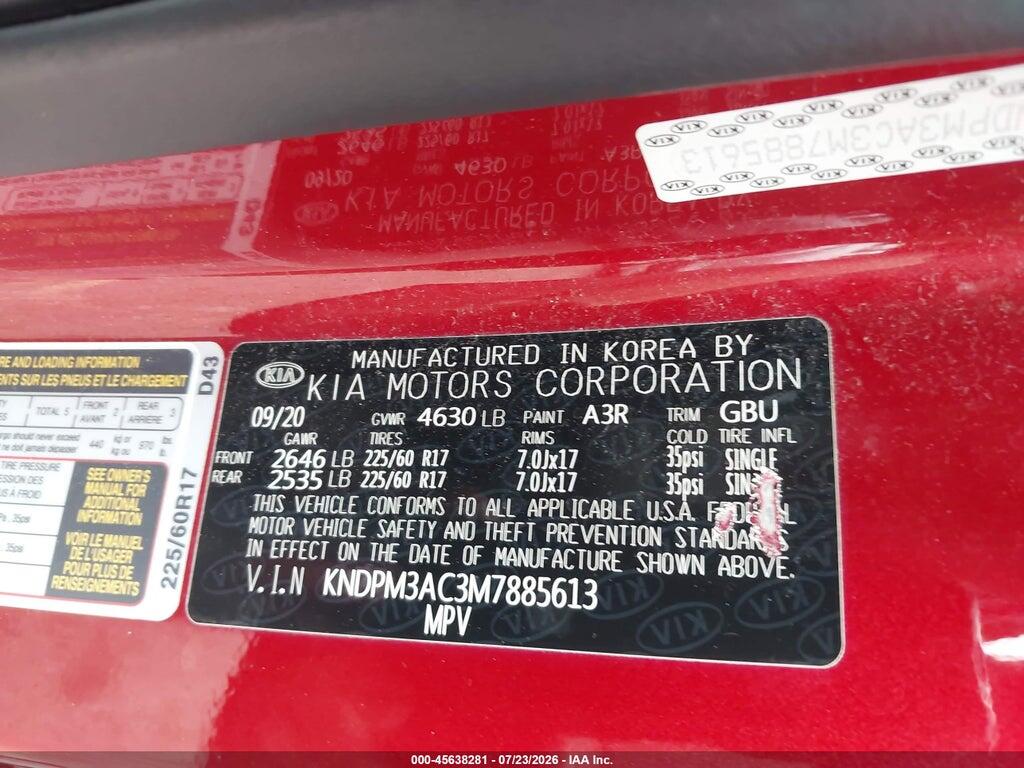 KNDPM3AC3M7885613 2021 KIA SPORTAGE photo no. 9
