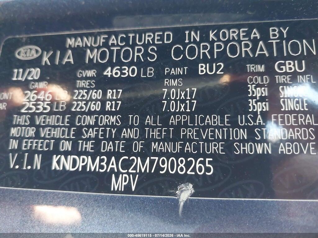 KNDPM3AC2M7908265 2021 KIA SPORTAGE photo no. 9